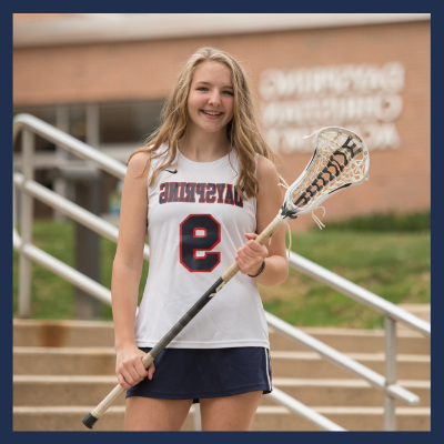 Christian High School Female Lacrosse Player
